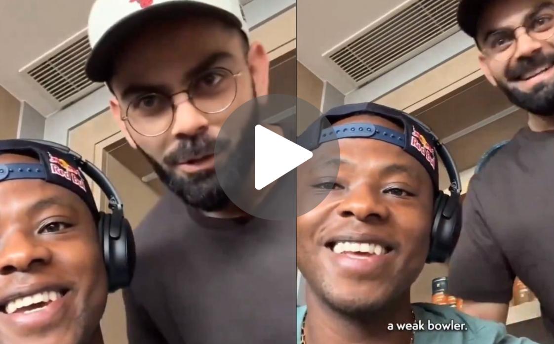 [Watch] Virat Kohli Distracts Kagiso Rabada Mid-Podcast With His Dance Moves